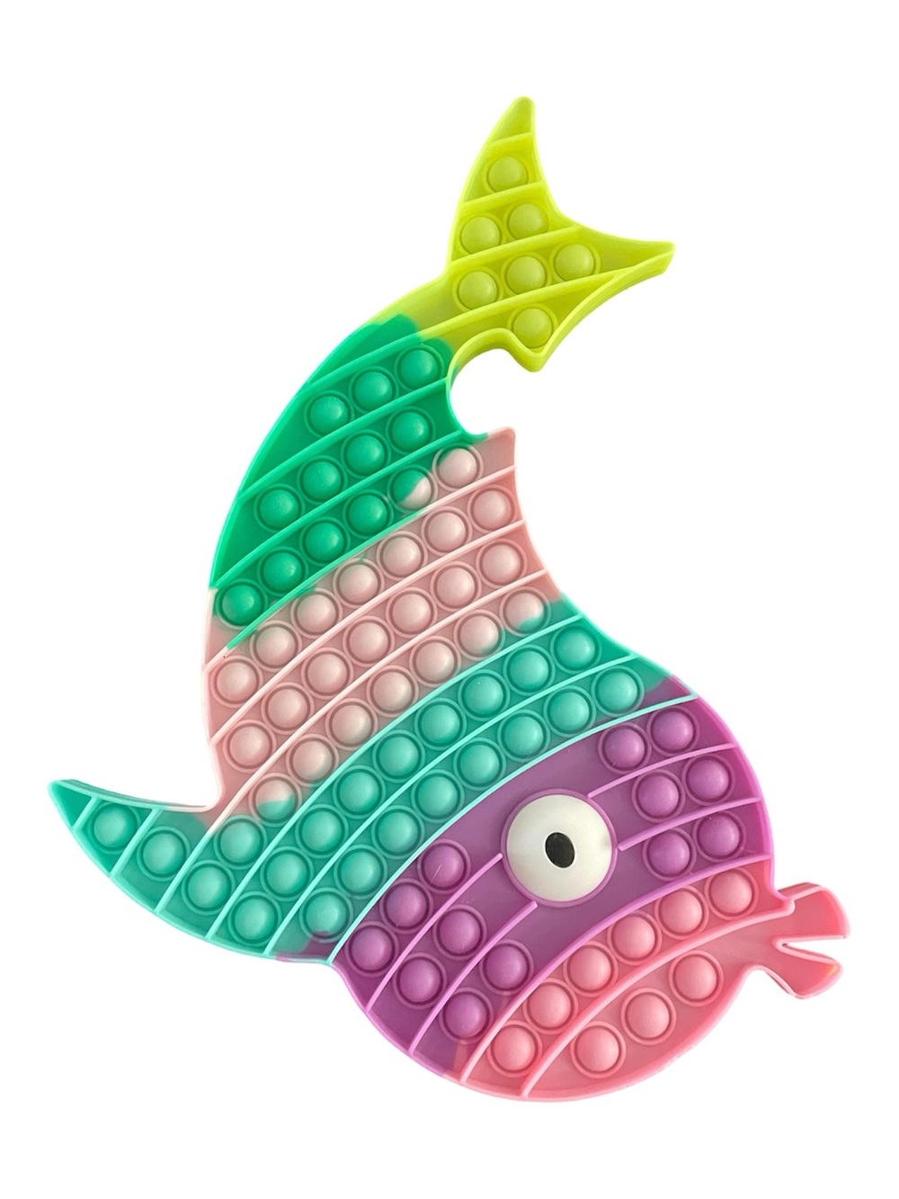 🎁FREE GIFT — Rainbow Fish Large Pop-It Sensory Fidget Toy - Multicolor